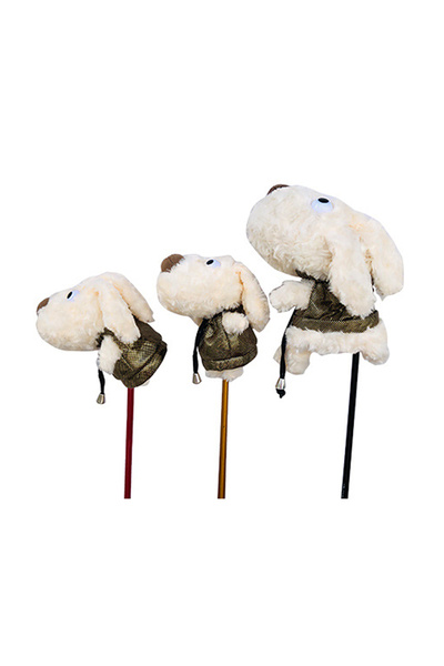 Choice غطاء رأس مضرب الجولف الخشبي بتصميم جرو، واقي لمضرب الجولف الخشبي.