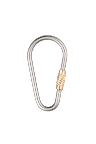 Choice حلقة مفاتيح من سبائك التيتانيوم، مزودة بقفل لولبي، محمولة وخفيفة الوزن...