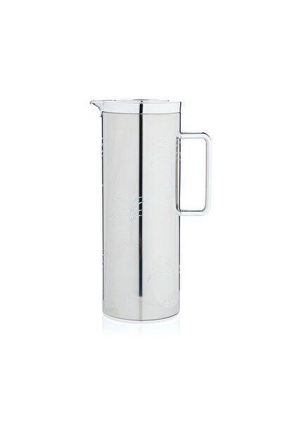 Blends Silver Tea and Coffee Flask with Palm Tree Pattern from Aseeb