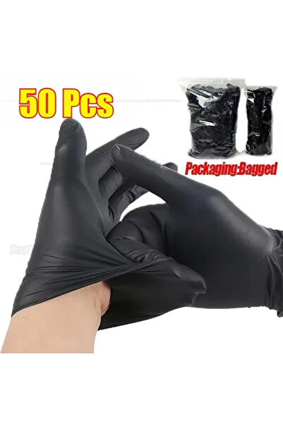 Choice قفازات نتريل سوداء للاستخدام مرة واحدة، غير معقمة، مقاس XL، 50 قطعة - ...