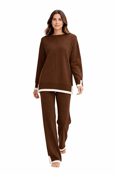 VAJESTO Women's Stripe Double Knit Set