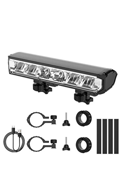Heinast مصباح دراجة B6، قطعة واحدة، مصباح أمامي للدراجة، بطارية 5200 مللي أمب...