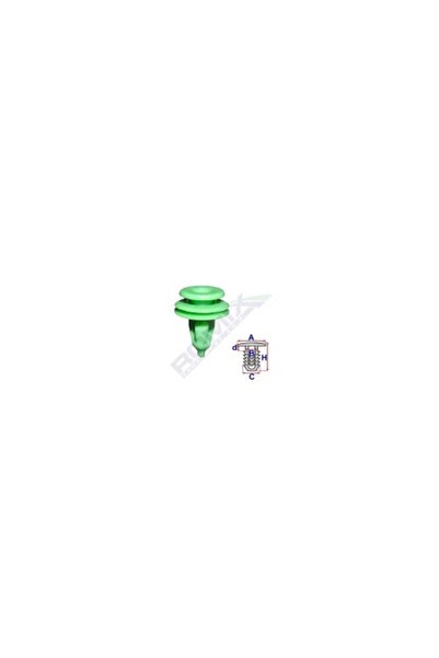 ROMİX Clips Tapiterie Pentru Chrysler - Verde Set 10 Buc