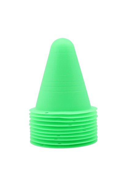 Choice 10pcs green 10pcs Portable Marking Training Road Cone Roller Skating P...