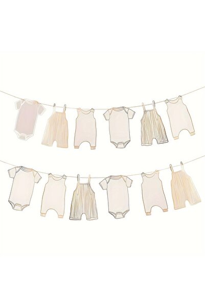 Choice Neutral Gold Neutral Gold Baby Shower Bunting for Baby Shower Decorati...