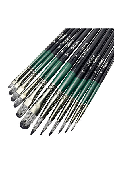 choice2 round-filbert Premium 12-Piece Artist Paint Brush Set - Ultra-Durable...