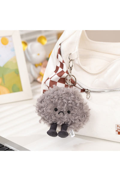 Choice 12cm ﻿ 12cm Kawaii Dark Cloud Plush Keychain Cute Plush Toy Keyring Lo...