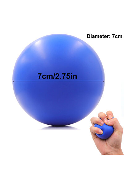 Choice3 Blue Grip Strengthener Ball for Hand Rehabilitation & Strength Traini...