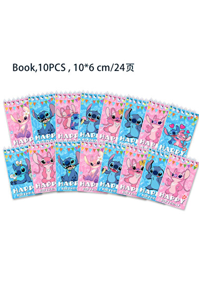 Miniso دفتر ملاحظات أنمي مكون من 10 قطع، مع أقلام، مناسب للأطفال، دفتر ملاحظا...