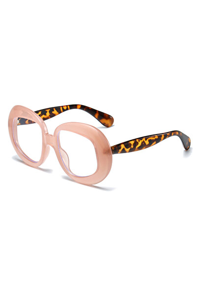 Choice نظارات وردية اللون للمشي لمسافات طويلة، بإطار سميك مضاد للضوء، بتصميم ...