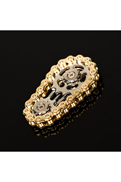 Choice Gold Bicycle Chain Finger Spinner, Silent CNC Machined Stainless Steel...