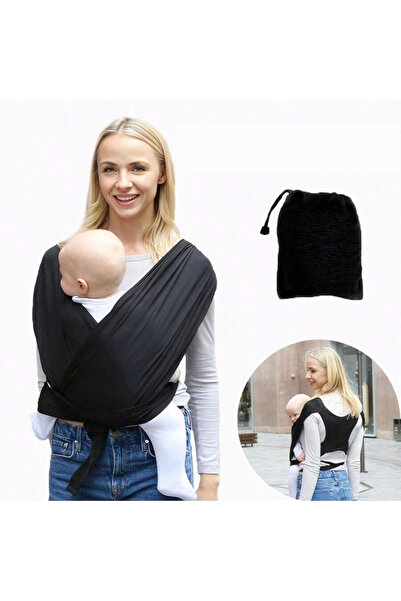 Choice حقيبة ظهر سوداء مريحة للأطفال حديثي الولادة، مقاس واحد، مزودة بأحزمة ظ...