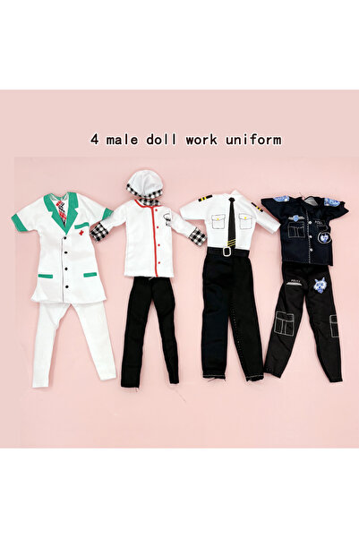 Choice 4 أطقم ملابس رجالية (عبوة من 4 قطع) لدمى رجالية بطول 11.81 بوصة - زي ط...