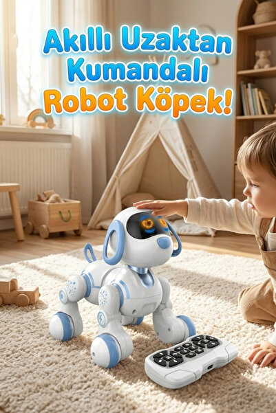 craftivio Akıllı Robot Köpek - Uzaktan Kumandalı, Dokunmatik, Programlanabili...