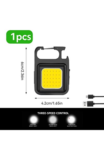 Choice مصباح عمل بلاستيكي من قطعة واحدة، مزود بتقنية COB، مع 4 أوضاع إضاءة، م...
