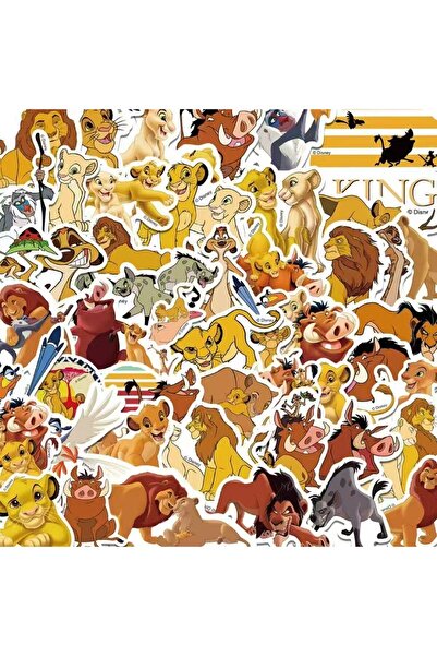 Choice شي زي وانغ (1) 50 قطعة من ملصقات فيلم ديزني الكرتوني الأسد الملك، ملصق...