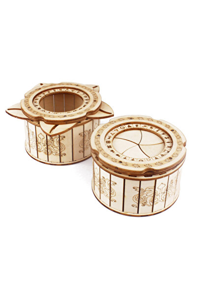 Choice WHITE 3D Puzzle DIY Wooden Mechanical Box Assembly Model Adult Birthda...