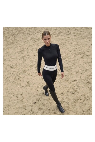 Mustang Sportswear Colanți de călărie Merle Jr. Full Black 140cm