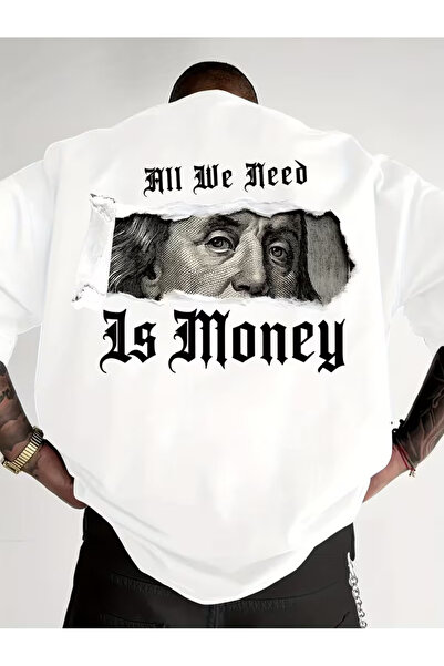 COMANCHERO Μπλουζάκι Unisex με στάμπα Us Money μπροστά-πίσω, σε μεγάλο μέγεθος