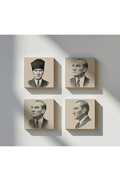 Etniky Taş Tablo Atatürk Portreleri