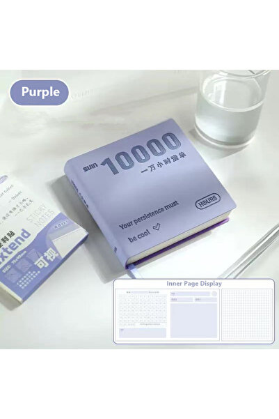 Choice Purple 10000 Hours School Supplies Self Disciplined Notepad Portable P...