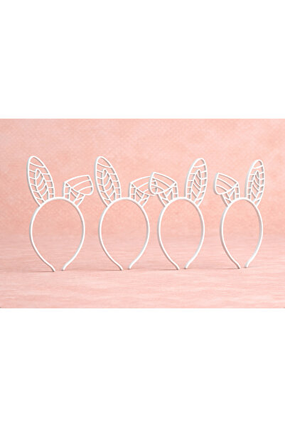 MİR STORE 4-Piece Rabbit Ear Crown – 3D Printing Bunny Ear Crown