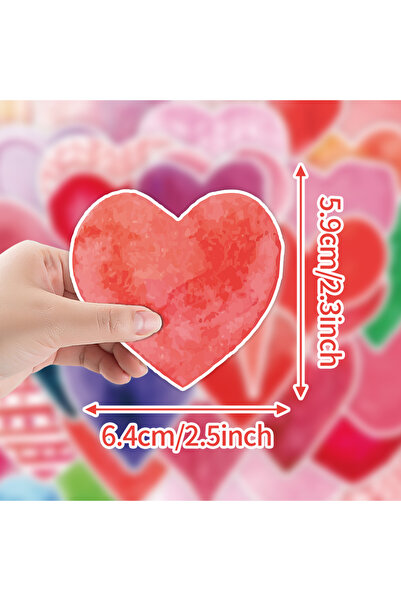 Choice ٥٠ قطعة من ملصقات جرافيتي كرتونية على شكل حب، ملصقات زينة مقاومة للماء...