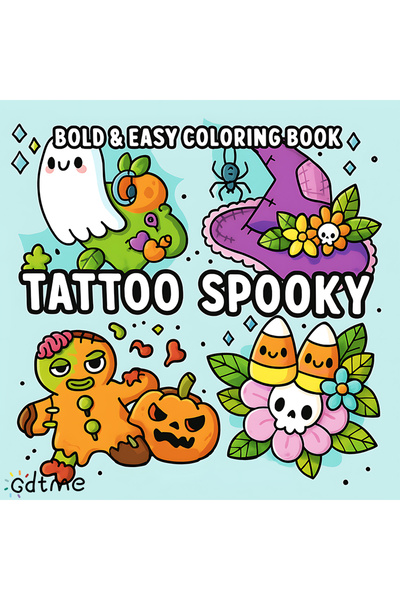 Choice كتاب تلوين متعدد الاستخدامات، مريح وإبداعي، برسومات شخصيات مخيفة ولطيف...