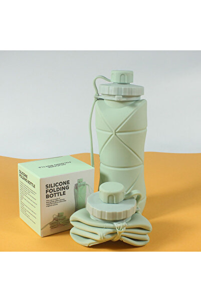 Choice light green New Creative Silicone Folding Water Cup Outdoor Portable a...