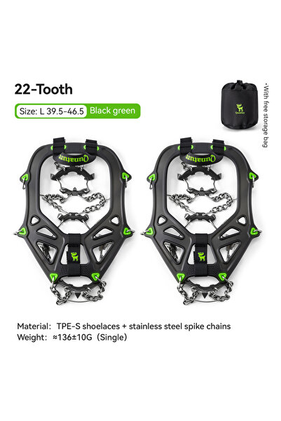 Choice حذاء رياضي مانع للانزلاق من Qunature Ice Gripper Spike، مقاس L (39.5-4...