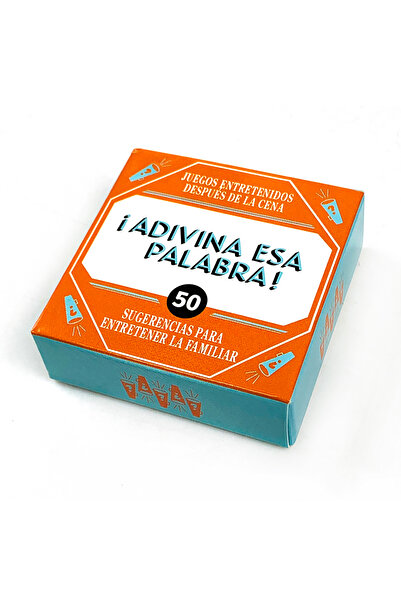 Choice Orange Spanish Mini Size Game Cards " Name That Word !" 50 Pcs Cards G...