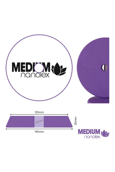 Nanolex Car Care Burete Polish Mediu Nanolex Polishing Pad Medium, 145x25x125...