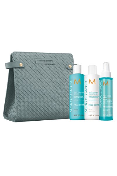 Moroccanoil Σετ ελέγχου φριζαρίσματος – Σαμπουάν 250 ml, Μαλακτικό 250 ml, Σπ...
