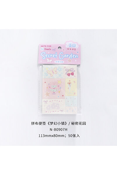 Choice B 50sheets Dreamy Town Series Kawaii Ins Cute Handbooks Decoration Mes...