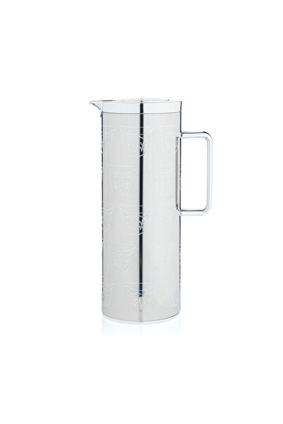 Blends Silver Coffee Flask with Coffee Cups Pattern from Tila
