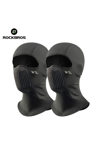 ROCKBROS قطعتان - LF25699-A قناع وجه للحماية الكاملة، وشاح شتوي، قناع وجه (با...