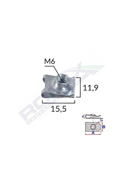 ROMİX Clips Metalic Fixare Universal Set 10 Buc