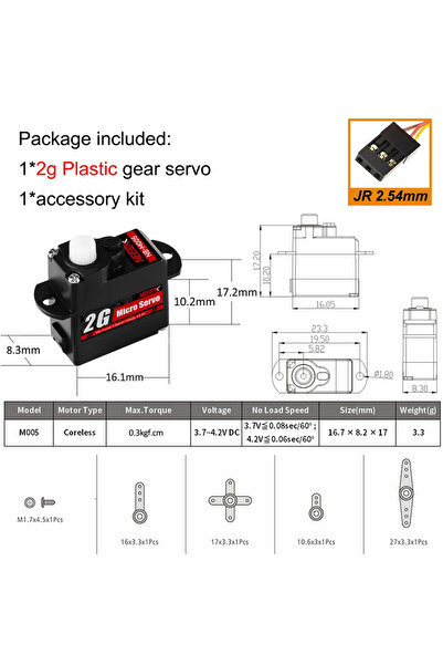 Choice محرك سيرفو رقمي صغير 2 غرام من البلاستيك NEEBRC، متوفر بأحجام 2 غرام، ...