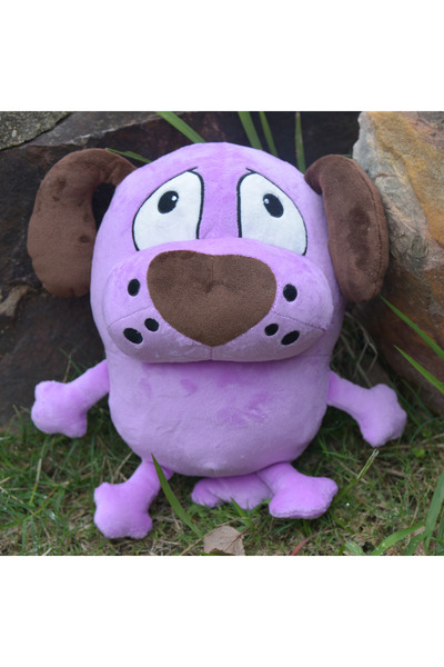 Choice 25cm Purple Dog Plush Toys Cartoon Animals Fluffy Dolls Kawaii Dog Stu...