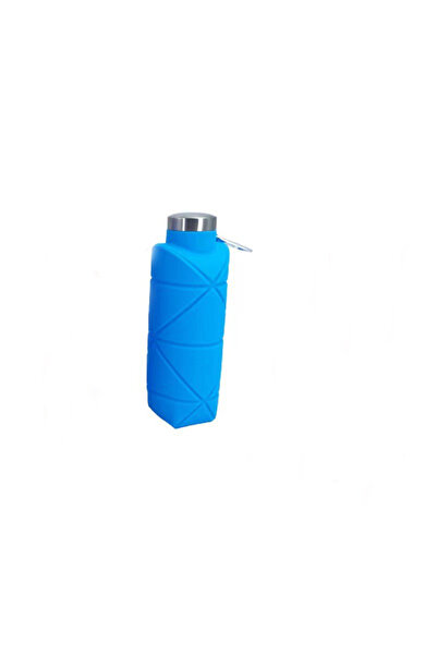 Choice sky blue Folding Silicone Water Bottle Outdoor Creative Food-grade Sil...