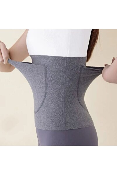 Choice M/L GREY 1Pc Women's DEvelvetfabric Waist Belt With Two Pockets, Breat...