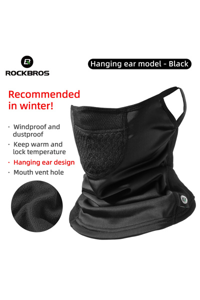 ROCKBROS قناع وجه شتوي لركوب الدراجات LF7580-1، دافئ ومقاوم للرياح، مصنوع من ...