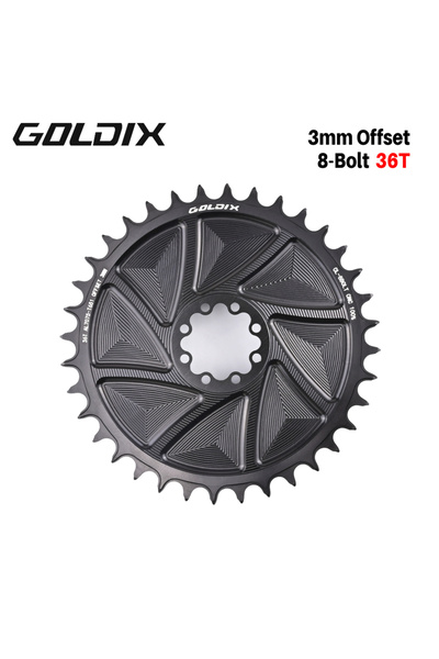 Choice 8Bolt 36T GOLDIX 8-Bolt Bicycle Chainring Wide and Narrow Teeth AERO C...