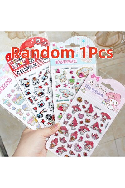 JOY TOP ملصقات كرتونية أصلية من مجموعة سانريو أنيمي، قطعة واحدة عشوائية، لتزي...