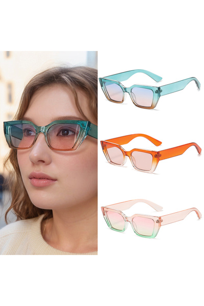 Choice 3pcs z07a Hiking 1/3pcs Trendy Polygonal Frame Women Anti Light Glasse...