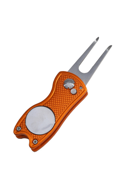 Choice orange 1pc Foldable Golf Divot Repair Tool With Golf Ball Tool Pitch G...