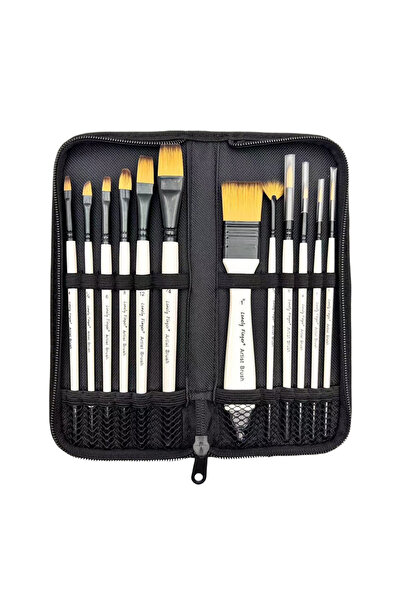 Choice 12pcs Brushes Bag 12pcs Paint Brushes Set Kit With Carry Bag Artist Pa...
