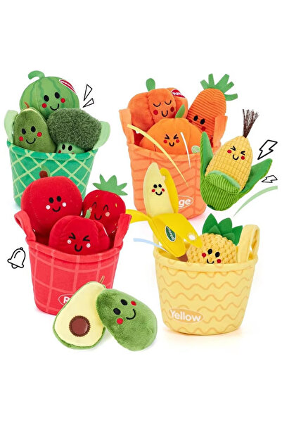 Choice مجموعة ألعاب فواكه للأطفال، 16 قطعة، فاكهة وخضراوات، فرز الألوان، ألعا...