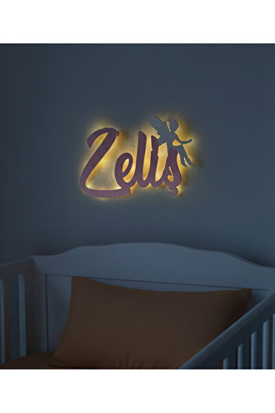 Pofu.art Kişiye Özel Ledli İsimlik Kapı Süsü | Gece Lambalı İsimlik 60 - 65 Cm