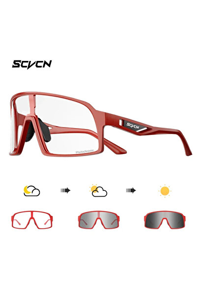 Choice BlackPhotochromic-06 Scvcn Photochromic Cycling Glasses Men UV400 Wome...